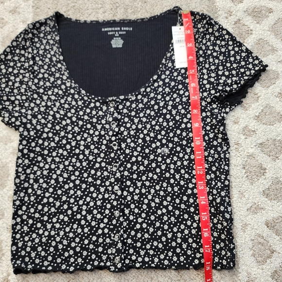 American Eagle Outfitters Soft & Sexy Ribbed Tee - Picture 6 of 9